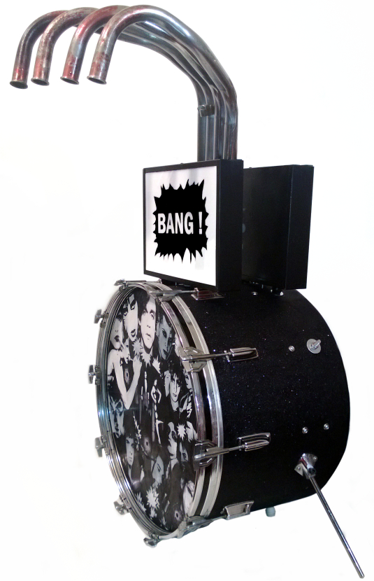 Raven Schlossberg 'Two Groupies For A One Man Band', 2015 Side View